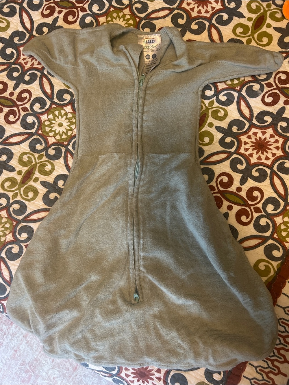 HALO SleepSack Baby Sleeping Gown - Sage Green